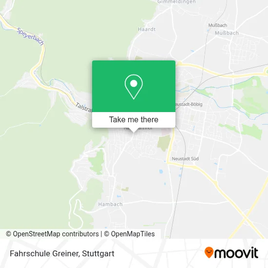 Fahrschule Greiner map