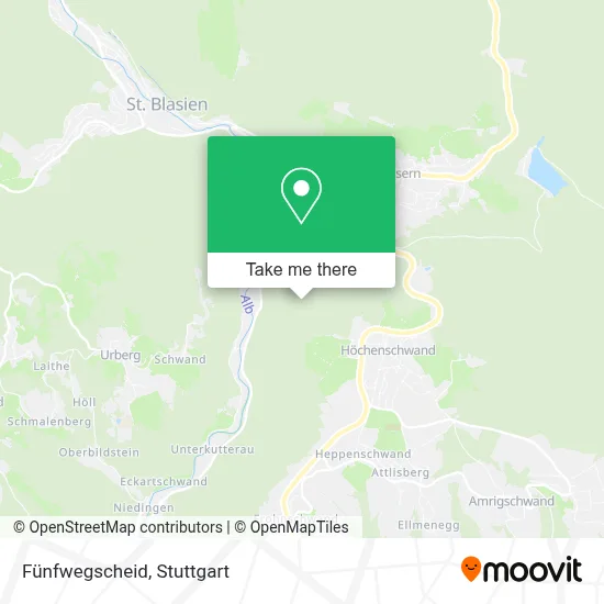 Fünfwegscheid map
