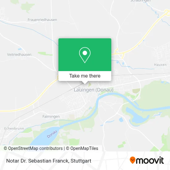 Notar Dr. Sebastian Franck map