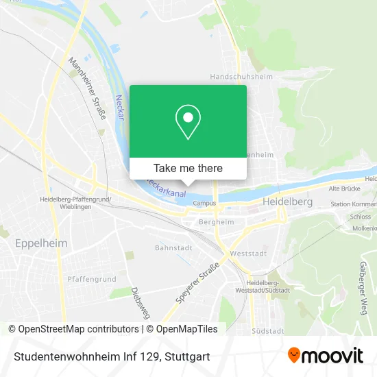 Studentenwohnheim Inf 129 map