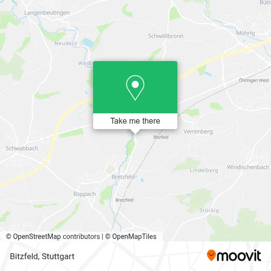 Bitzfeld map