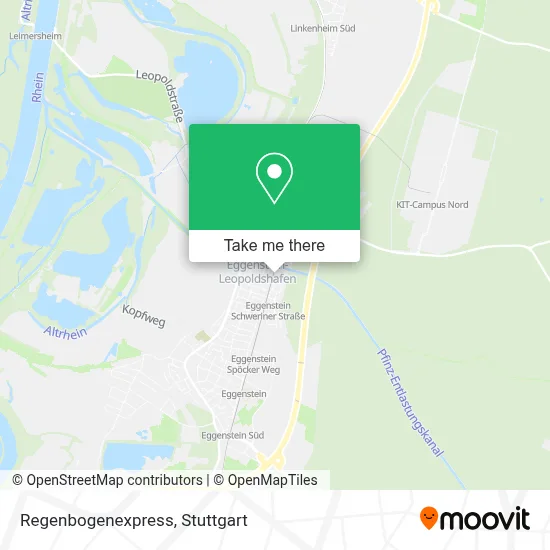 Regenbogenexpress map