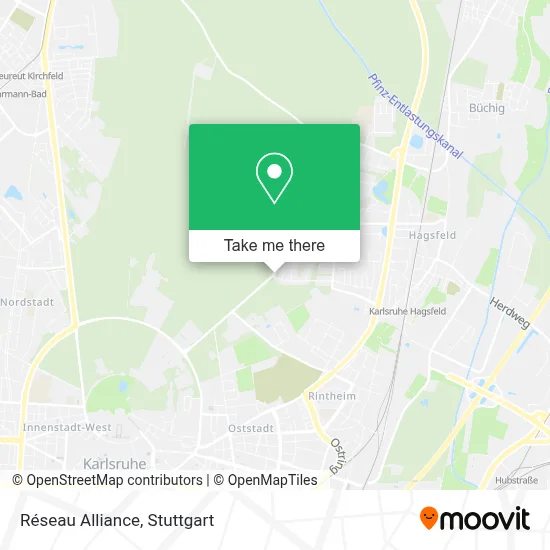 Réseau Alliance map