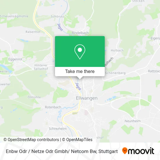 Enbw Odr / Netze Odr Gmbh/ Netcom Bw map