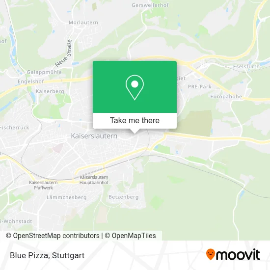 Blue Pizza map