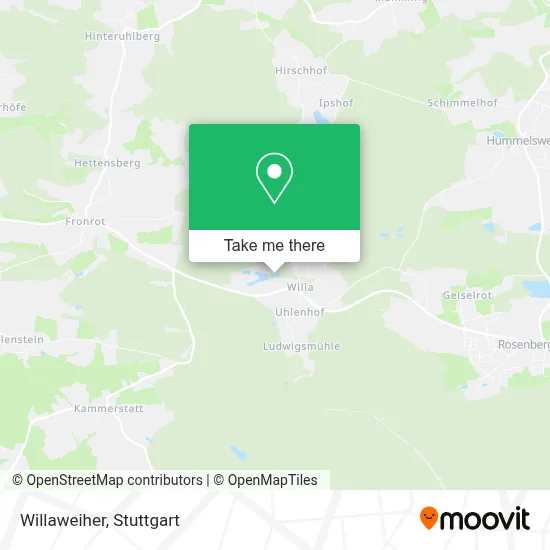 Willaweiher map