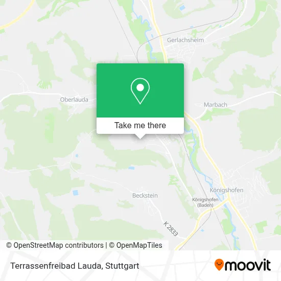 Terrassenfreibad Lauda map