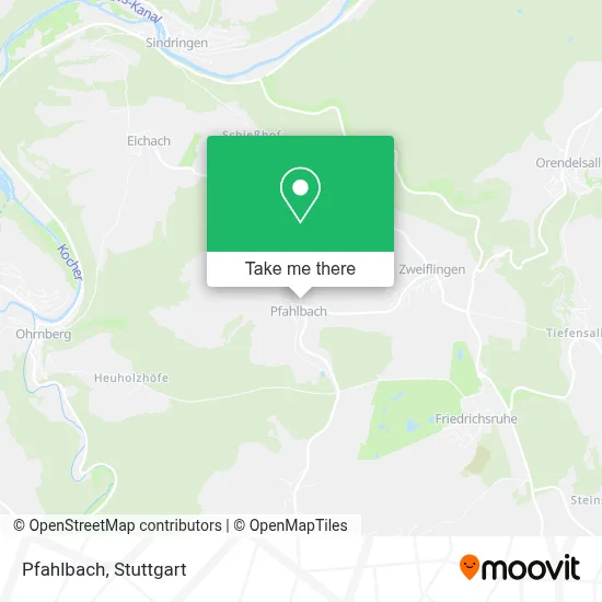 Pfahlbach map