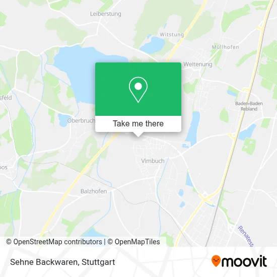 Sehne Backwaren map