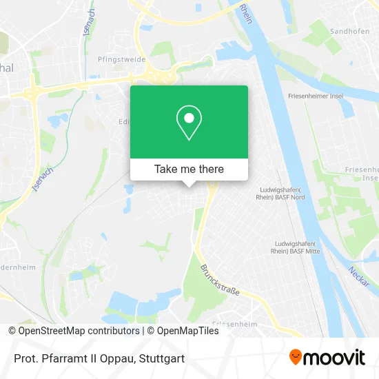 Prot. Pfarramt II Oppau map