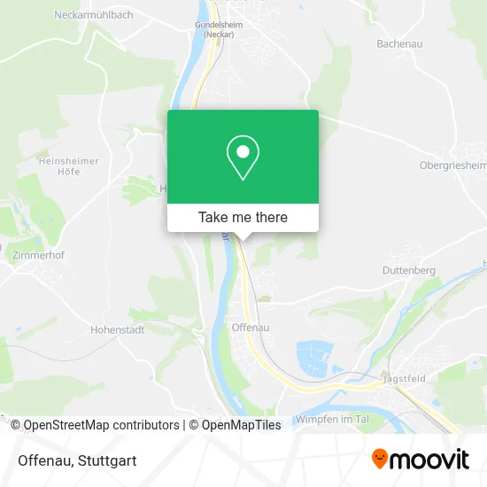 Offenau map