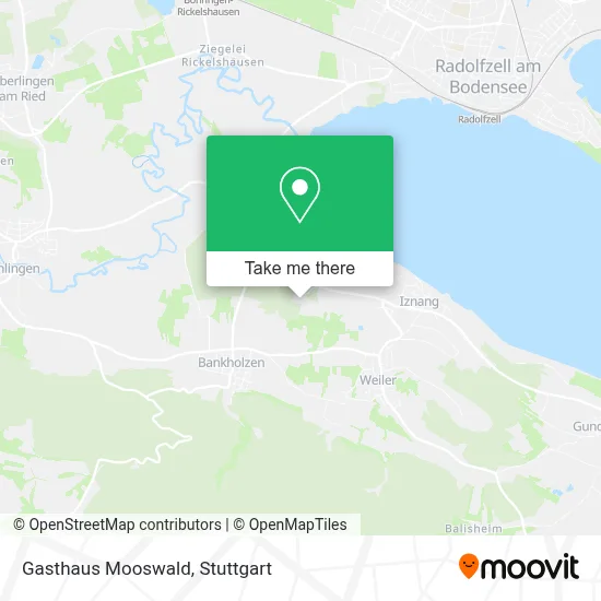 Gasthaus Mooswald map
