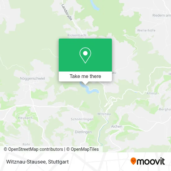 Witznau-Stausee map