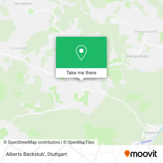 Alberts Backstub' map