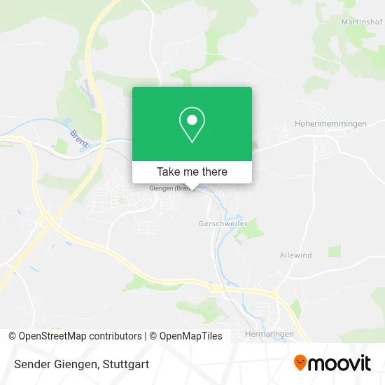 Sender Giengen map