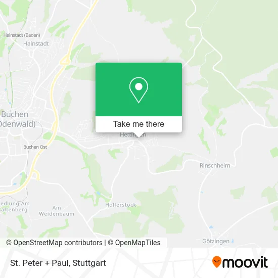 St. Peter + Paul map