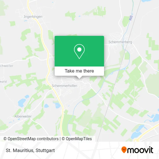 St. Mauritius map