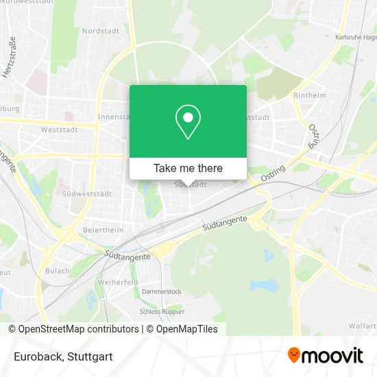 Euroback map
