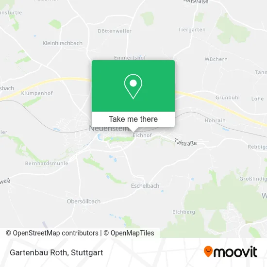 Gartenbau Roth map