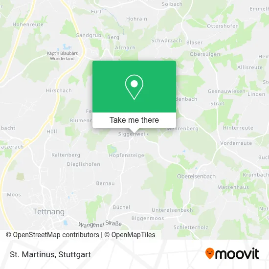 St. Martinus map
