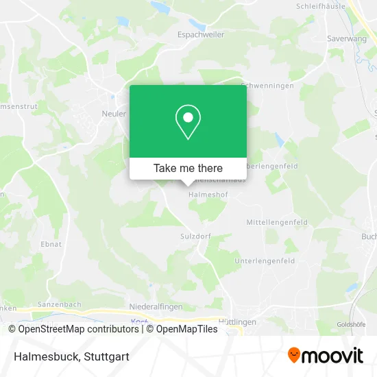 Halmesbuck map