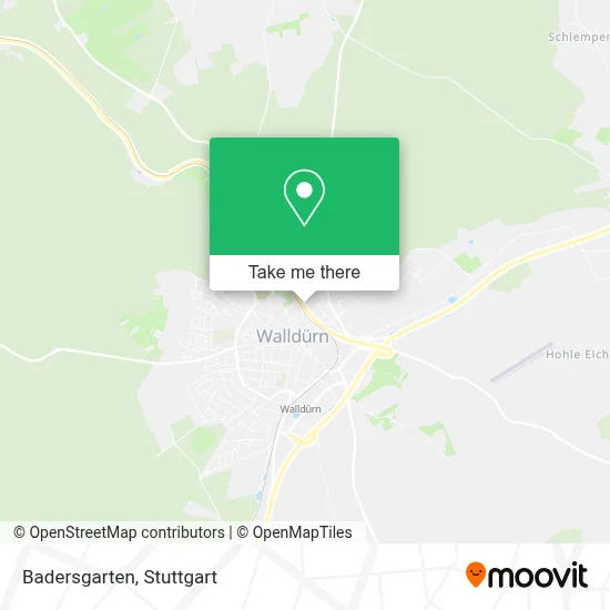 Badersgarten map