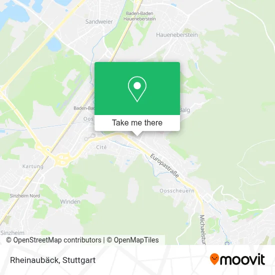 Rheinaubäck map
