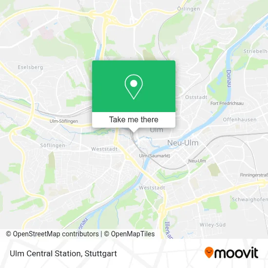Ulm Hbf map