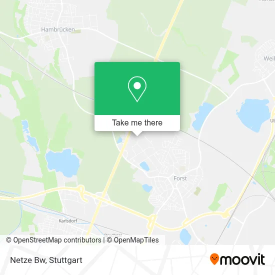 Netze Bw map