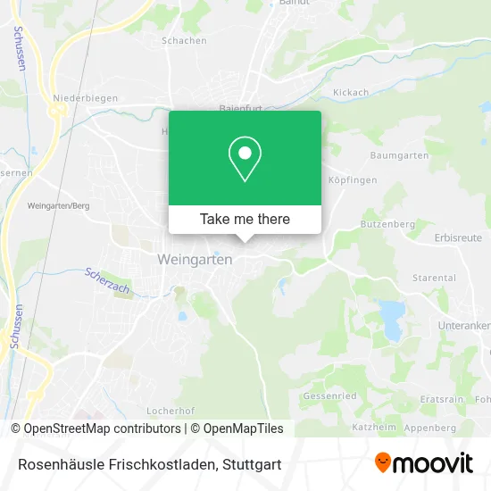 Rosenhäusle Frischkostladen map
