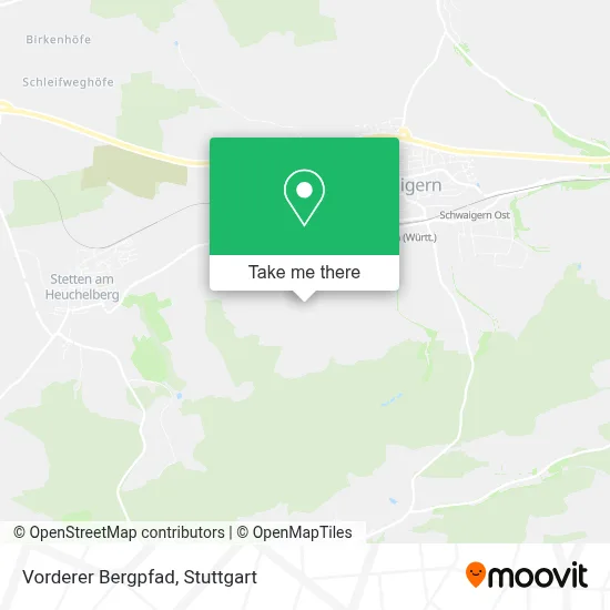 Vorderer Bergpfad map