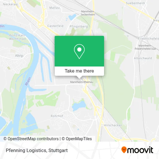 Pfenning Logistics map