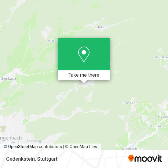 Gedenkstein map