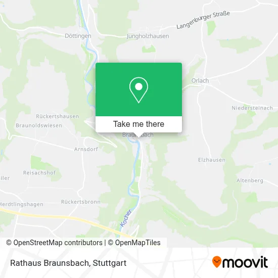 Rathaus Braunsbach map