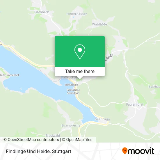 Findlinge Und Heide map