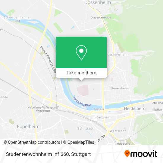 Studentenwohnheim Inf 660 map