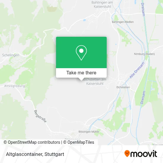 Altglascontainer map
