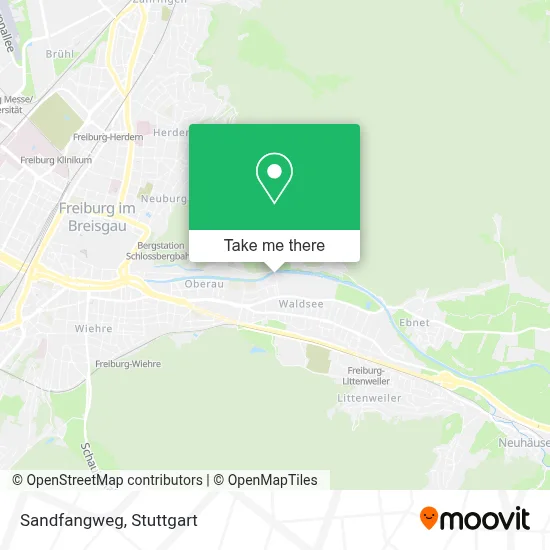 Sandfangweg map
