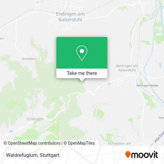 Waldrefugium map