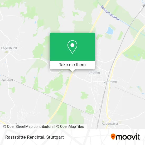 Raststätte Renchtal map
