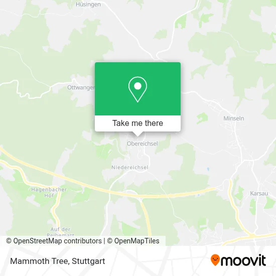 Mammutbaum map
