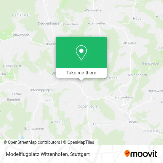 Modelflugplatz Wittenhofen map