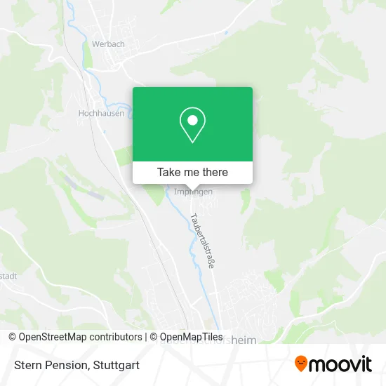 Pension Stern map