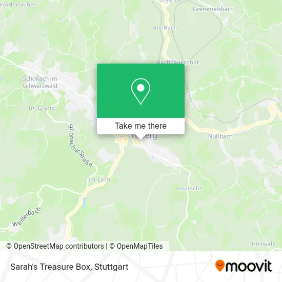 Sarah's Treasure Box map