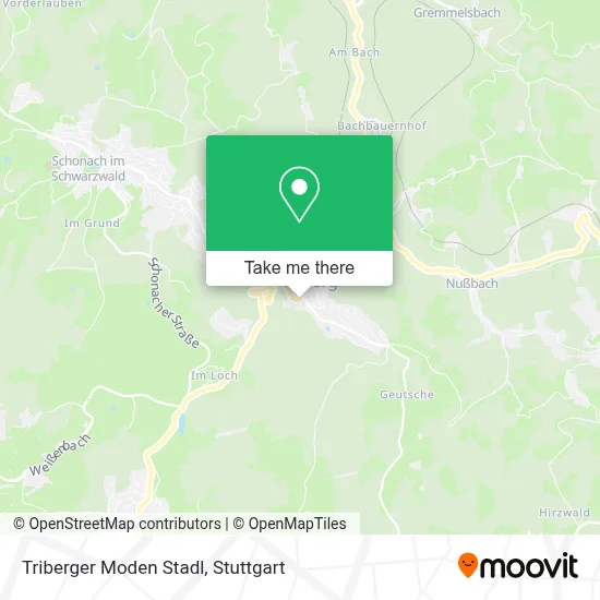 Triberger Moden Stadl map