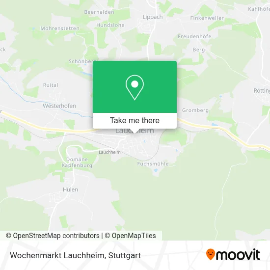 Wochenmarkt Lauchheim map