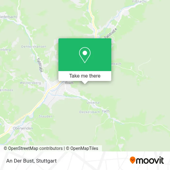 An Der Bust map