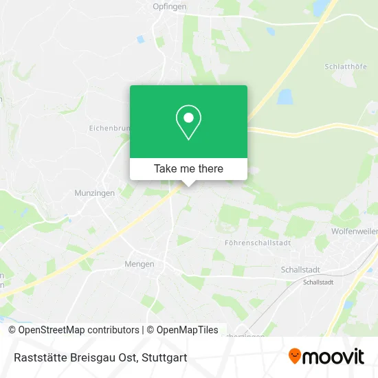 Raststätte Breisgau Ost map
