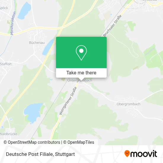 Deutsche Post Filiale map