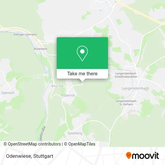 Odenwiese map